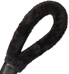 Pet Passion Piper Plush Sherpa Dog Leash, 5-ft long, 1-in wide, Black slide 2 of 4