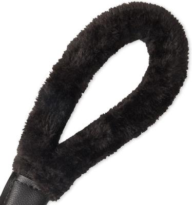 Show full view: Pet Passion Piper Plush Sherpa Dog Leash, 5-ft long, 1-in wide, Black slide 3 of 4