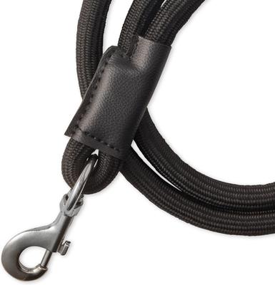 Show full view: Pet Passion Piper Plush Sherpa Dog Leash, 5-ft long, 1-in wide, Black slide 4 of 4
