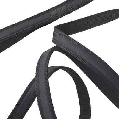 Show full view: Pet Passion Remy Recycled Ribbon Dog Leash, 7-ft long, 1-in wide, Black slide 4 of 5