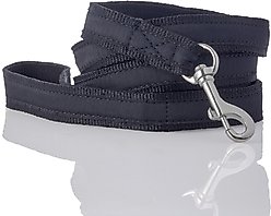 Pet Passion Remy Recycled Ribbon Dog Leash, 7-ft long, 1-in wide, Black