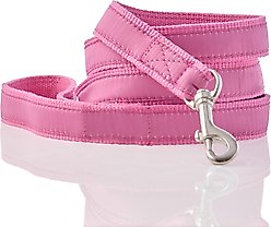 Pet Passion Remy Recycled Ribbon Dog Leash, 7-ft long, 1-in wide, Hot Pink