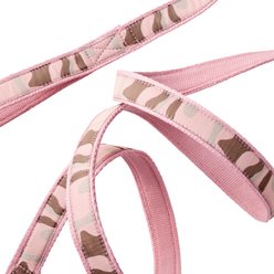 Pet Passion Remy Recycled Ribbon Dog Leash, 7-ft long, 1-in wide, Pink Camo slide 2 of 5