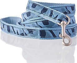 Pet Passion Remy Recycled Ribbon Dog Leash, 7-ft long, 1-in wide, Navy Camo