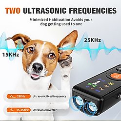 VIVIPAL U38 New Ultrasonic Bark Control & Dog Training Device, Black slide 2 of 7