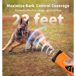 VIVIPAL Ultrasonic Bark Control & Dog Training Device, Orange