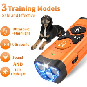 VIVIPAL Ultrasonic Bark Control & Dog Training Device, Orange