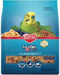 Kaytee Forti-Diet Pro Health Nourish+Protect Parakeet Food, 4-lb bag