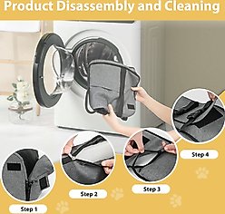 Lucky Paworld Center Console Dog Car Seat, Grey slide 2 of 9