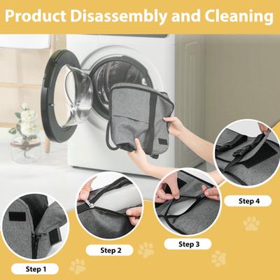 Show full view: Lucky Paworld Center Console Dog Car Seat, Grey slide 9 of 9