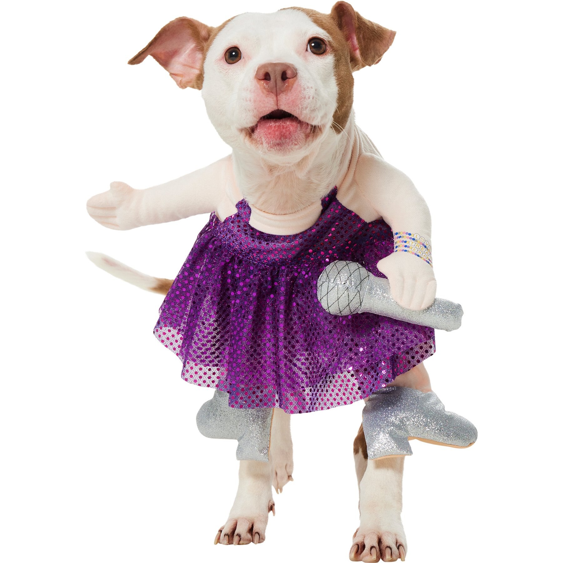 Frisco Front Walking Pop Star Dog Costume, Large
