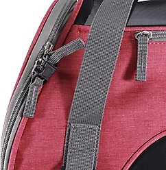 Bergan Comfort Airline-Approved Dog & Cat Carrier Bag, Berry Pink/Grey, Large slide 2 of 9