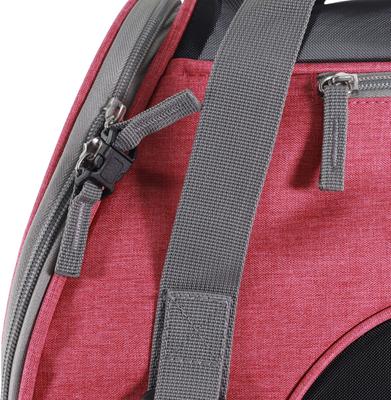 Show full view: Bergan Comfort Airline-Approved Dog & Cat Carrier Bag, Berry Pink/Grey, Small slide 5 of 10