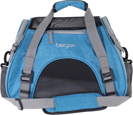 Show full view: Bergan Comfort Airline-Approved Dog & Cat Carrier Bag, Bermuda Turquoise/Grey, Large slide 4 of 10