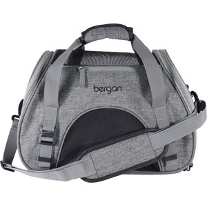 Bergan Comfort Airline-Approved Dog & Cat Carrier Bag, Grey, Large