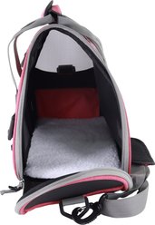 Bergan Comfort Airline-Approved Dog & Cat Carrier Bag, Berry Pink/Grey, Small slide 2 of 9