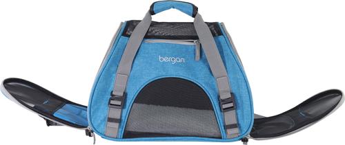 Show full view: Bergan Comfort Airline-Approved Dog & Cat Carrier Bag, Bermuda Turquoise/Grey, Large slide 6 of 10