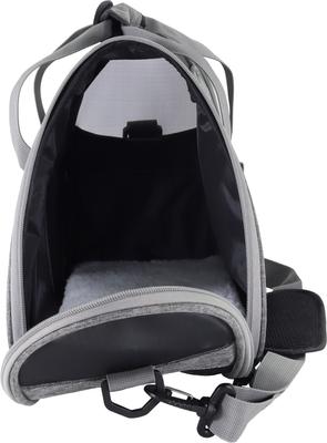 Show full view: Bergan Comfort Airline-Approved Dog & Cat Carrier Bag, Grey, Small slide 8 of 10