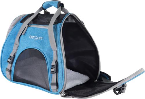Show full view: Bergan Comfort Airline-Approved Dog & Cat Carrier Bag, Bermuda Turquoise/Grey, Large slide 7 of 10