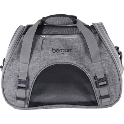 Bergan Bergan Comfort Airline-Approved Dog & Cat Carrier Bag, Grey, Large