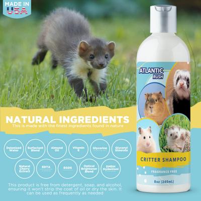 Show full view: Atlantic Rush Critter Shampoo Detergent & Frangrance Free Small Pet Shampoo, 8-fl oz bottle slide 6 of 9