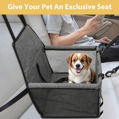 Show full view: Lucky Paworld Portable Dog Booster Seat, Grey slide 7 of 7