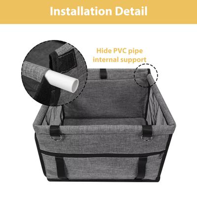 Show full view: Lucky Paworld Portable Dog Booster Seat, Grey slide 6 of 7