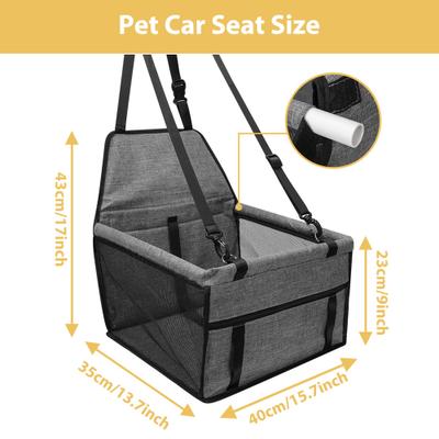Show full view: Lucky Paworld Portable Dog Booster Seat, Grey slide 3 of 7