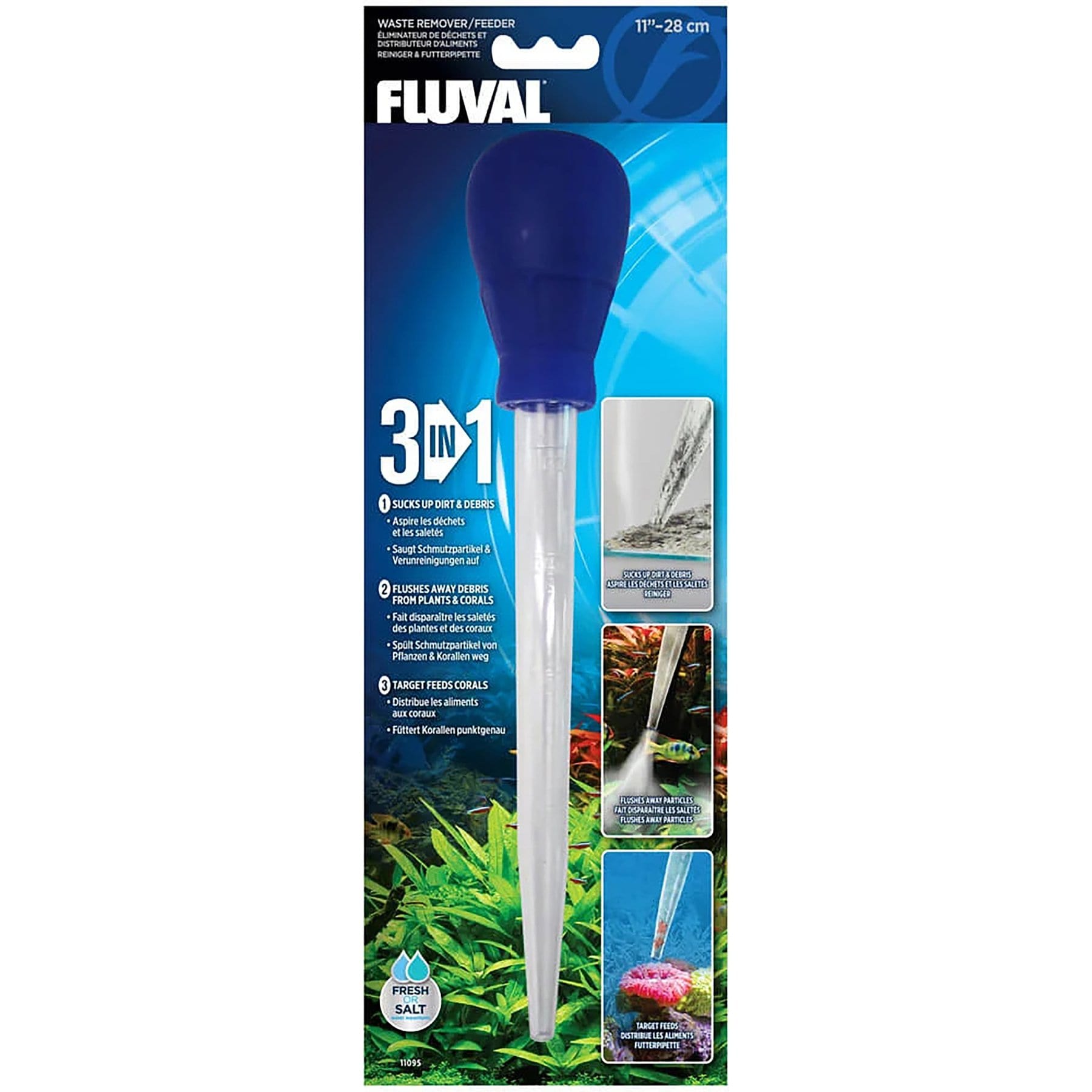 Fluval Aquarium Waste Remover/Feeder Fish Accessory