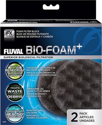 Fluval FX2/FX4/FX5/FX6 Canister Filter Bio-Foam+ Fish Filter Catridge, 2 count