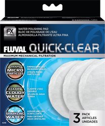 Fluval FX2/FX4/FX5/FX6 Canister Filter Quick-Clear Fish Filter Cartridge, 3 count