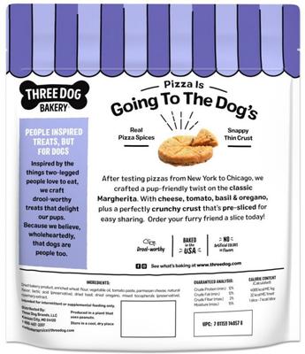 Show full view: Three Dog Bakery Pupino's Pizza Cookie Dog Treats, 16-oz bag slide 3 of 8