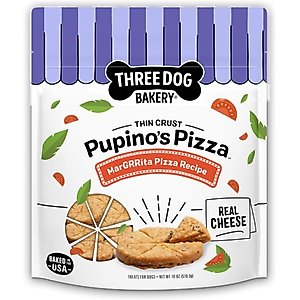 Three Dog Bakery Pupino's Pizza Cookie Dog Treats, 16-oz bag