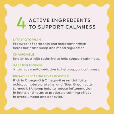 Show full view: Super Snouts Chill + Out Calming Broad Spectrum Hemp Extract Soft Chews Supplement for Dogs & Cats, 60 count slide 7 of 11