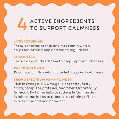 Show full view: Super Snouts Chill + Out Calming Broad Spectrum Hemp Extract Powder Supplement for Dogs & Cats, 2.64-oz jar slide 7 of 10