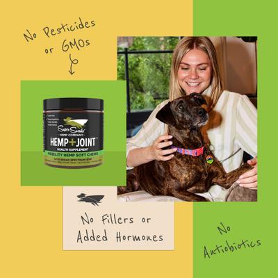 Show full view: Super Snouts Hemp + Joint Mobility Broad Spectrum Hemp Extract Soft Chews Supplement for Dogs & Cats, 30 count slide 10 of 11