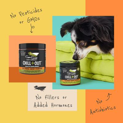 Show full view: Super Snouts Chill + Out Calming Broad Spectrum Hemp Extract Powder Supplement for Dogs & Cats, 2.64-oz jar slide 10 of 10