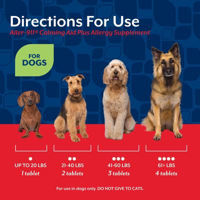 Show full view: NaturVet Aller-911 Plus White Willow Bark Chewable Tablets Calming Supplement for Dogs, 30 count slide 6 of 8