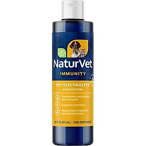 NaturVet Electrolyte Concentrate Liquid Nutritional Supplement for Cats & Dogs, 16-fl oz bottle