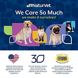 NaturVet Quiet Moments with Hemp Seed Calming Supplements for Dogs, 180 count
