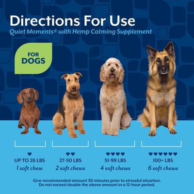Show full view: NaturVet Quiet Moments with Hemp Seed Calming Supplements for Dogs, 360 count slide 7 of 9