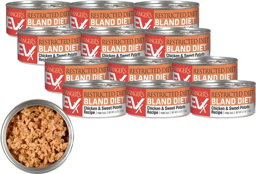 Show full view: Evanger's EVX Restricted Diet Bland Diet Chicken & Sweet Potato Pate Wet Cat Food, 5.5-oz can, case of 24 slide 4 of 7