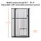Show in main carousel: Unipaws 56-in Tall Dog & Cat Gate with Small Hole & Extension Kit, Black, Small: 31 - 37.4 inch width slide 5 of 9