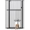 Show in main carousel: Unipaws 56-in Tall Dog & Cat Gate with Small Hole & Extension Kit, Black, Small: 31 - 37.4 inch width slide 8 of 9