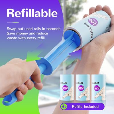 Show full view: Fido Fave Extra Sticky Sheet Dog Hair Lint Roller with 3 Handles, 300 count slide 5 of 8