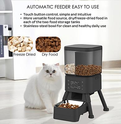 Show full view: GroovyPets Programmable Automatic Feeder for Dog & Cat with Stainless Steel Bowl, Medium: 4-L slide 8 of 11