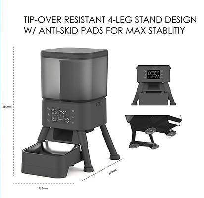 Show full view: GroovyPets Programmable Automatic Feeder for Dog & Cat with Stainless Steel Bowl, Medium: 4-L slide 4 of 11