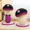 Show in main carousel: Happy & Polly Mushroom Series Sisal Cat Scratcher Toy, Purple, Set of 2 slide 6 of 7