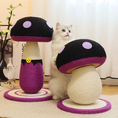 Show full view: Happy & Polly Mushroom Series Sisal Cat Scratcher Toy, Purple, Set of 2 slide 3 of 7
