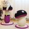 Show in main carousel: Happy & Polly Mushroom Series Sisal Cat Scratcher Toy, Purple, Set of 2 slide 2 of 7